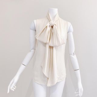 ラルフローレン(Ralph Lauren)のラルフローレン シルク リボン ブラウス(シャツ/ブラウス(半袖/袖なし))