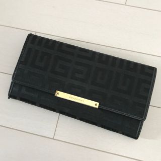 ジバンシィ(GIVENCHY)のジバンシー　キャンバス　柄　長財布　ブラック(財布)