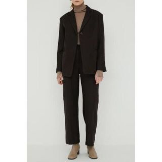 マウジー(moussy)のMoussy 【M_】 コットンツイード セットアップ ダークブラウン(テーラードジャケット)