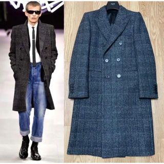 セリーヌ(CELINE)の19AW セリーヌ Celine ダブルブレスト ツイードチェスターコート 46(チェスターコート)