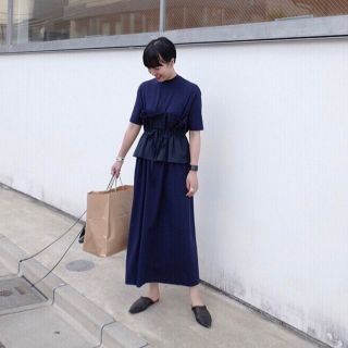 クラネ(CLANE)の※dai様専用※【新品】CLANE クラネ / ウエストギャザーカットワンピース(ロングワンピース/マキシワンピース)
