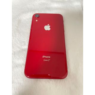 アップル(Apple)の【値下げ】iPhoneXR  64GB RED(スマートフォン本体)