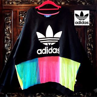 アディダス(adidas)のアディダス リタオラ カラフル シースルー パーカー トレーナー ジャージ(トレーナー/スウェット)
