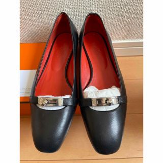 エルメス(HERMES)の8/5までお値下げ　エルメス　ケリー金具　ビルバオ　25.0〜26.0弱(バレエシューズ)