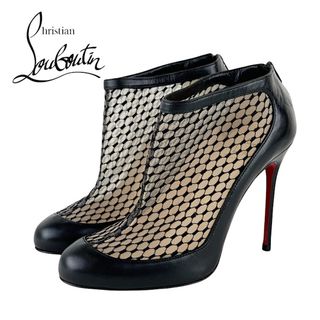 クリスチャンルブタン(Christian Louboutin)のクリスチャンルブタン Christian Louboutin ブーツ ショートブーツ 靴 シューズ レザー メッシュ ブラック 黒 ブーティ(ブーティ)