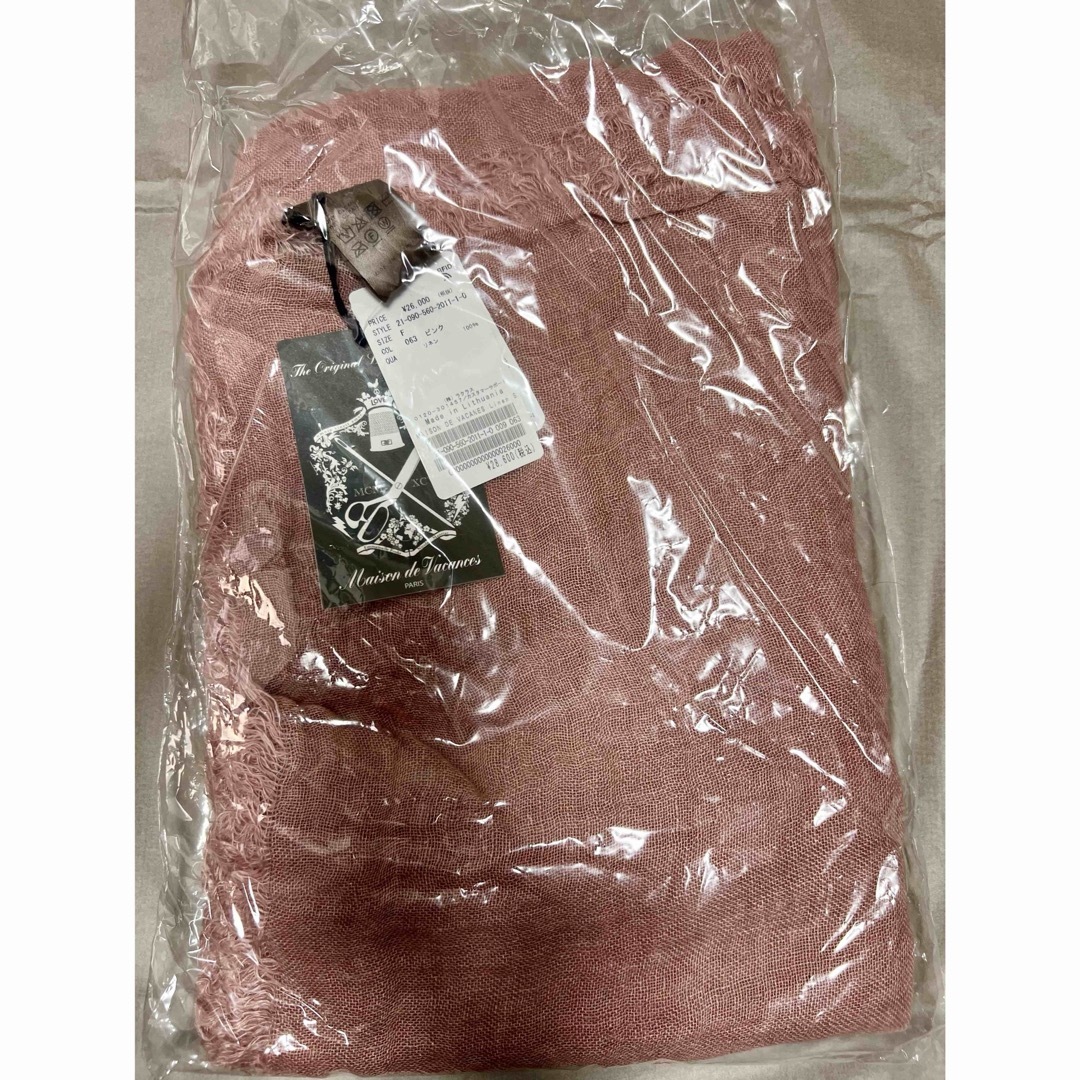 L'Appartement DEUXIEME CLASSE(アパルトモンドゥーズィエムクラス)の新品MAISON DE VACANES Linen Stole  ピンク レディースのファッション小物(ストール/パシュミナ)の商品写真