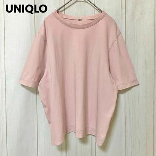 ユニクロ(UNIQLO)のst913 ユニクロ/トップス/コットン/半袖 Tシャツ/レディースL(Tシャツ(半袖/袖なし))