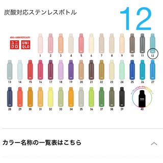ユニクロ(UNIQLO)の【新品未使用】ユニクロ　ステンレスボトル　12番(水筒)