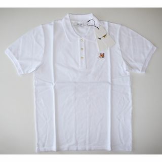 メゾンキツネ(MAISON KITSUNE')のmaison kitsune fox head ポロ シャツ S white(ポロシャツ)