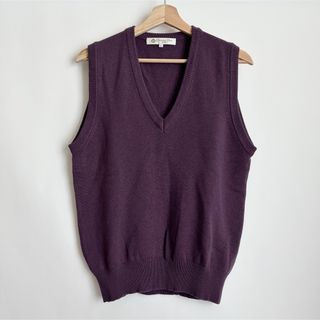 クリスチャンディオール(Christian Dior)のChristian Dior SPORTS ディオール ニットベスト 紫 L(ベスト/ジレ)