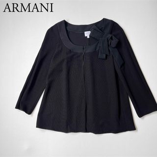 アルマーニ コレツィオーニ(ARMANI COLLEZIONI)の美品　ARMANI COLLEZIONI アルマーニ　ノーカラージャケット(ノーカラージャケット)