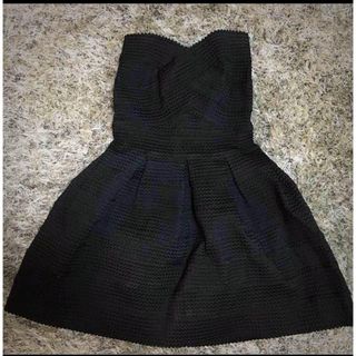 スナイデル(SNIDEL)のナルシス♡インポートドレス ブラック BLACK(ミニドレス)