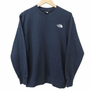ザノースフェイス(THE NORTH FACE)のザノースフェイス 美品 トレーナートップス 刺繍 裏毛 NT62335X L 紺(その他)