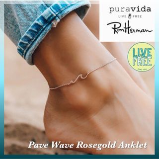 ロンハーマン(Ron Herman)の★RonHerman★LA発のPura Vida ローズゴールドアンクレット(アンクレット)
