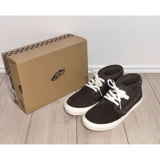 ヴァンズ(VANS)の24.5cm 良品 VANS BILLY'S CHUKKA ハラコ レザー 茶(スニーカー)