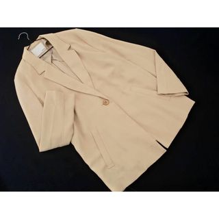 マウジー(moussy)のMOUSSY マウジー ボタンフライ テーラード ジャケット sizeF/ベージュ ■◇ レディース(テーラードジャケット)