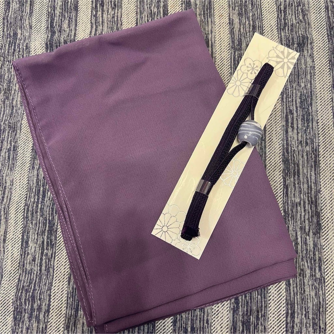 DITA(ディータ)の新品【パープル】DITA dita ディータ 帯揚げ 帯締め 2点セット レディースの水着/浴衣(和装小物)の商品写真