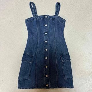 マウジー(moussy)の【新品未使用】マウジーデニムワンピース(ミニワンピース)
