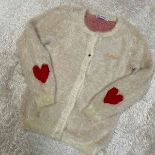 ミルクフェド(MILKFED.)の【ミルクフェド】シャギーニット ハート カーディガン (カーディガン)