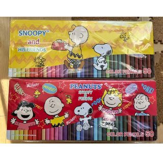 スヌーピー(SNOOPY)のスヌーピー色鉛筆50色　新品未使用未開封　２コセット(色鉛筆)