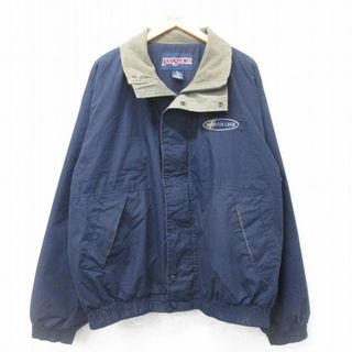 ジャンスポーツ(JANSPORT)のXL★古着 ジャンスポーツ 長袖 ジャケット メンズ PENN COLLEGE 紺内側フリース ネイビー 24dec14 中古 アウター(ダッフルコート)