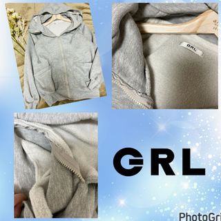 グレイル(GRL)のグレイル★GRL★オーバーサイズ★パーカー★羽織★ざっくりスウェット(パーカー)