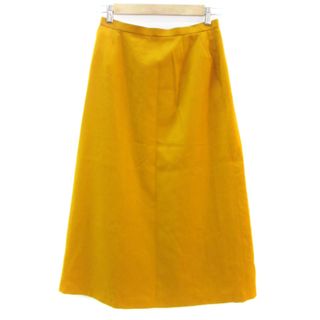 クレージュ(Courreges)のクレージュ courreges フレアスカート ロング丈 67-93 イエロー(ロングスカート)