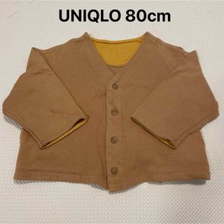 ユニクロ(UNIQLO)の中古　ユニクロ　カーディガン　ベージュ　記名無し　80(カーディガン/ボレロ)