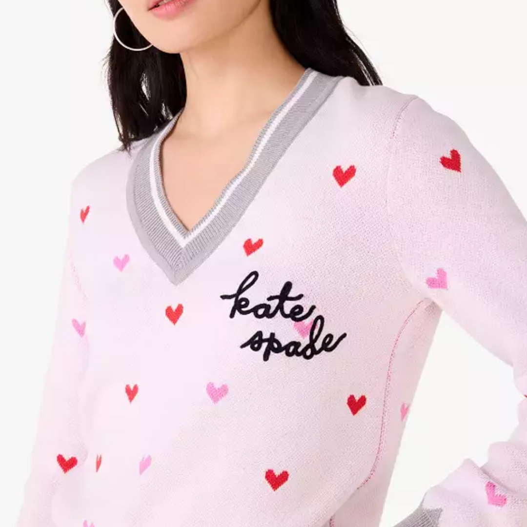 kate spade NEW YORK(ケイトスペードニューヨーク)のケイトスペード　Kate spade バレンタインデー　セーター レディースのトップス(ニット/セーター)の商品写真