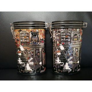 カルディ(KALDI)のカルディ ハロウィンキャニスター缶 2つSET(容器)