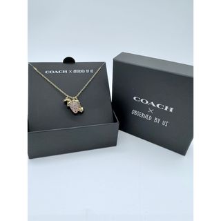 コーチ(COACH)の【美品！希少】COACH コーチ コラボ いちごチャームネックレス(ネックレス)