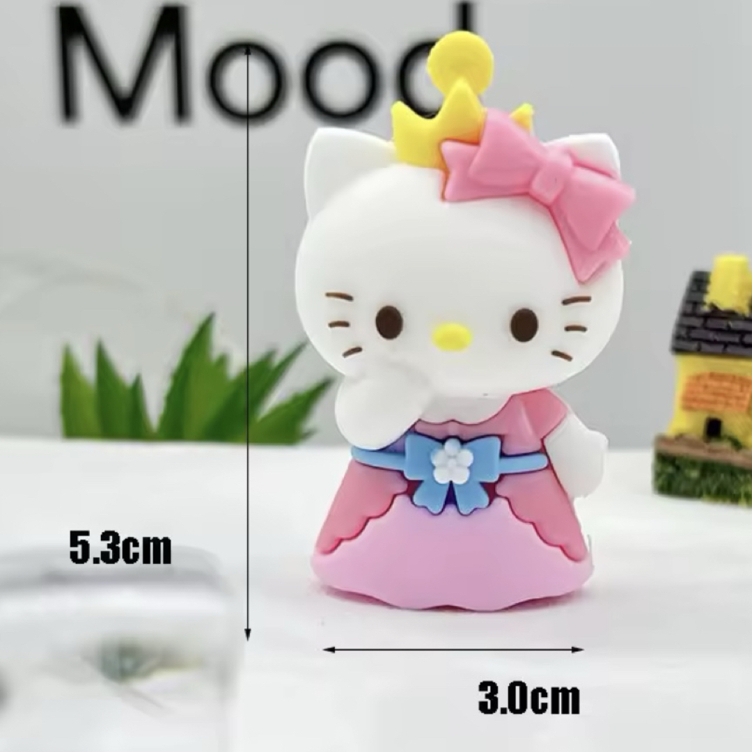 ハローキティ(ハローキティ)のキティちゃん　マスコット　フィギュア　８種セット　ハローキティ　サンリオ エンタメ/ホビーのフィギュア(その他)の商品写真