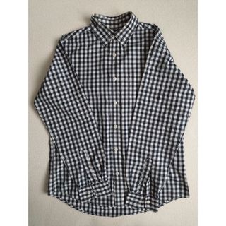 セブンデイズサンデイ(SEVENDAYS=SUNDAY)の美品　SEVENDAYS=SUNDAY　ギンガムチェックシャツ　M　ネイビー(シャツ)