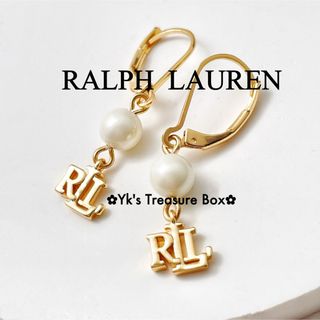 ラルフローレン(Ralph Lauren)のY242/RALPH LAUREN/ミニパールRLLゴールドゆれゆれピアス(ピアス)