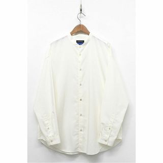 メゾンスペシャル(MAISON SPECIAL)のD491/美品 MAISON SPECIAL バンドカラーシャツ 48 白(シャツ)