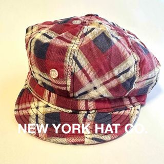 ニューヨークハット(NEW YORK HAT)のNEW YORK HAT CO. チェック柄 キャスケット Lサイズ(キャスケット)