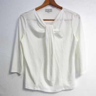 マッキントッシュ(MACKINTOSH)のマッキントッシュ カットソー シャツ 7分袖 ブランド トップス 日本製 白 レディース 40サイズ ホワイト Mackintosh(カットソー(長袖/七分))