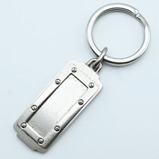 カルティエ(Cartier)のM02-k106 Cartier カルティエ サントス ロゴ メタル キーリング キーホルダー シルバー(キーホルダー)