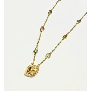 コーチ(COACH)のcoach インターロッキングオープンサークルハートペンダントネックレス(ネックレス)