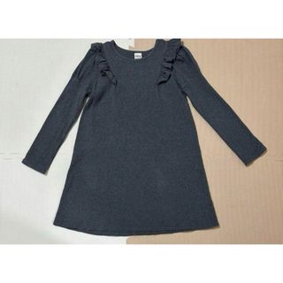 Bee - 【ビーデスビー】美品　長袖ワンピース　無地グレー　女の子　140cm