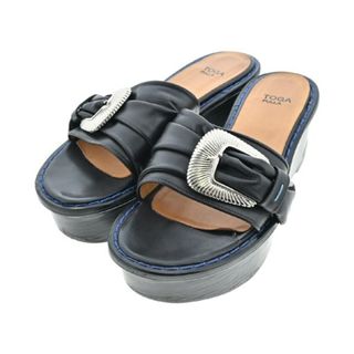 トーガ(TOGA)のTOGA トーガ サンダル EU38(24.5cm位) 黒 【古着】【中古】(サンダル)