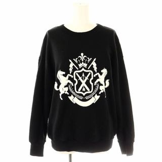 イエナ(IENA)のイエナ IENA ウラケBLASON スウェットレーナー 長袖 コットン 黒(トレーナー/スウェット)
