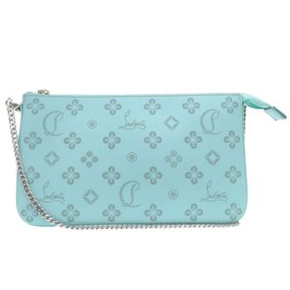 クリスチャンルブタン(Christian Louboutin)の美品 クリスチャンルブタン ルビラ ジップアップ チェーンショルダーバッグ クラッチ 3225038 レザー ブラック 0317【中古】Christian Louboutin(ショルダーバッグ)