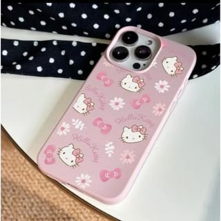 ハローキティ(ハローキティ)の【数量限定】ハローキティ⭐︎シンプルプリントiPhoneケース/ベビーピンク(iPhoneケース)