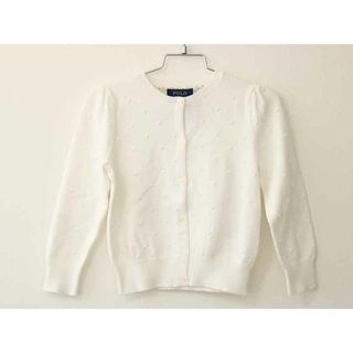 ラルフローレン(Ralph Lauren)の【春物 新入荷!】†ラルフローレン/Ralph Lauren†100cm(3) カーディガン 白【中古】子供服 キッズ kids 女の子 春秋 tops 413052(カーディガン)