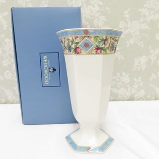 ウェッジウッド(WEDGWOOD)のWEDGWOOD ウェッジウッド インテリア SARAH サラ フェスティバルベース 花瓶 花入 花生 フラワーベース 花器 箱有 廃番品(花瓶)