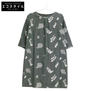 ミナペルホネン(mina perhonen)のミナペルホネン 【美品】QA3872 forest parade コットンｘカシミヤ 36(その他)