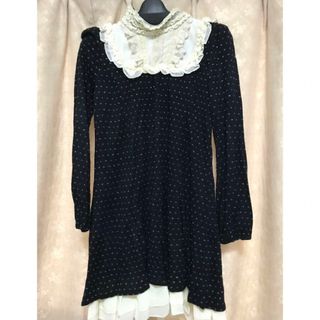 axes femme - アクシーズファム axes femme スタンドブロッキングチュニック(黒)
