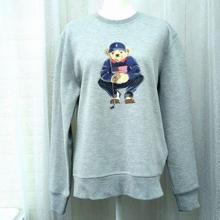 ラルフローレン(Ralph Lauren)のラルフローレン グレー ゴルフ ポロ ベアプリント スウェット カンボジア製(トレーナー/スウェット)