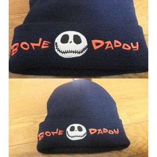 ディズニー(Disney)の新品 ディズニー disney ナイトメア ドクロ ニット 帽子 キャップ(ニット帽/ビーニー)